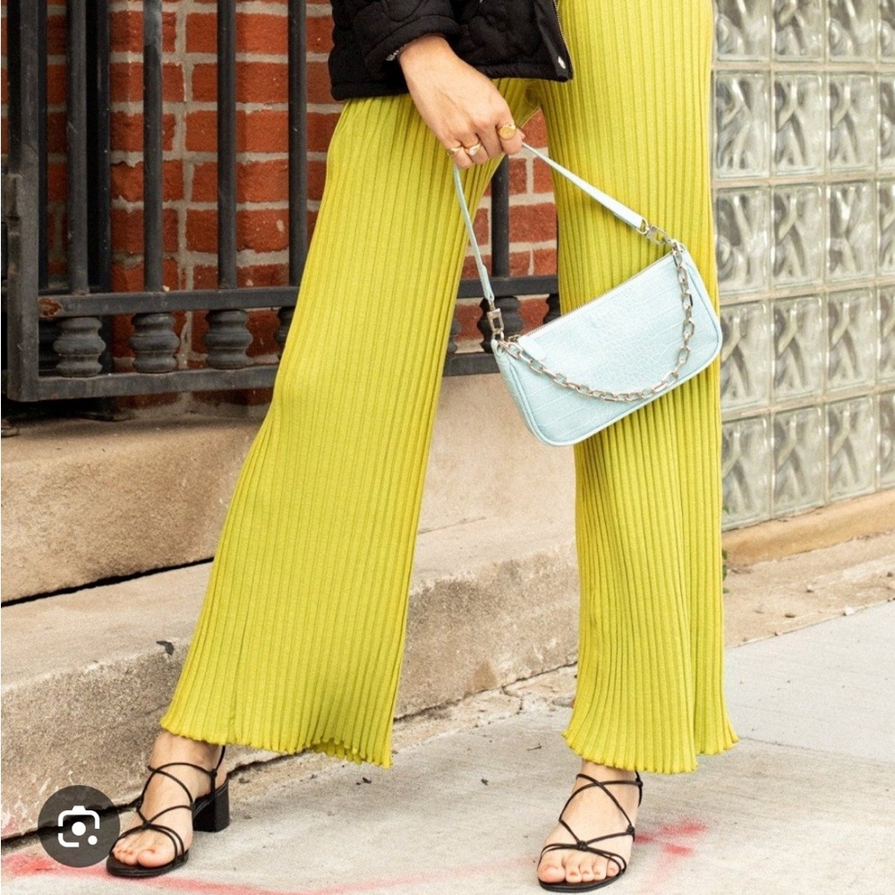 Simon Miller Marek Rib Pants, small, chartreuse